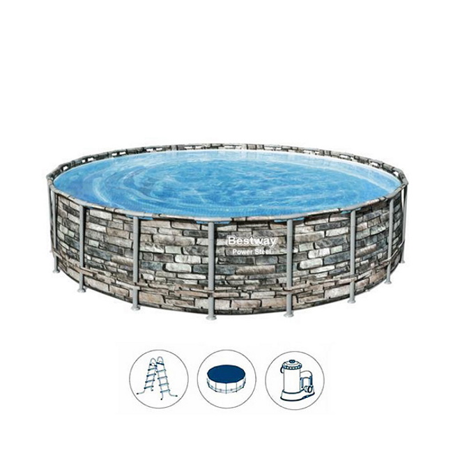 Bestway bazen sa čeličnom konstrukcijom Power Steel 610x132cm-1